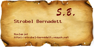 Strobel Bernadett névjegykártya